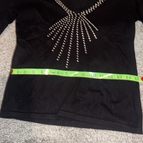 Michael Kors black sweater with diamonds size small - Picture 5 of 6